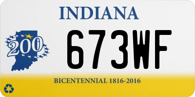 IN license plate 673WF