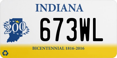 IN license plate 673WL