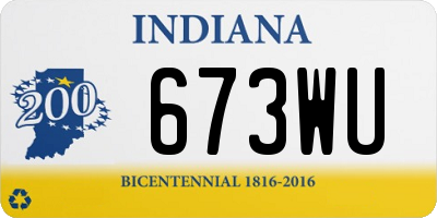IN license plate 673WU