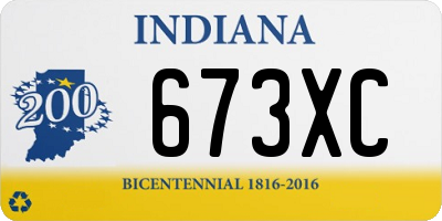 IN license plate 673XC