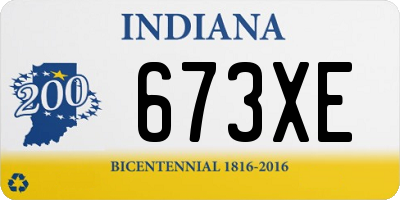 IN license plate 673XE