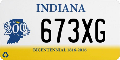 IN license plate 673XG