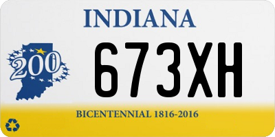 IN license plate 673XH