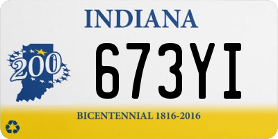 IN license plate 673YI