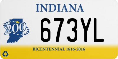 IN license plate 673YL