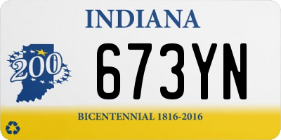 IN license plate 673YN