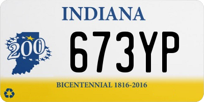 IN license plate 673YP