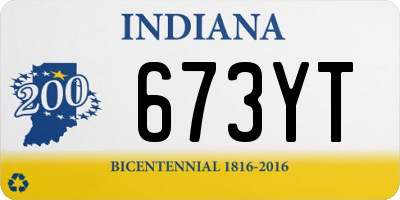 IN license plate 673YT