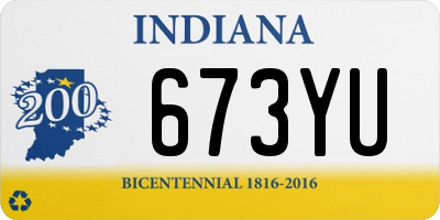 IN license plate 673YU