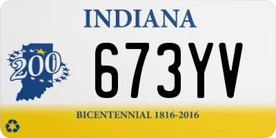 IN license plate 673YV