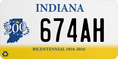 IN license plate 674AH