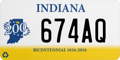 IN license plate 674AQ