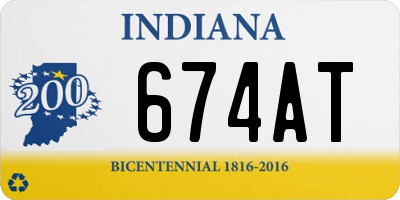 IN license plate 674AT