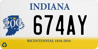 IN license plate 674AY