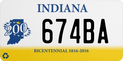 IN license plate 674BA