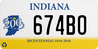 IN license plate 674BO