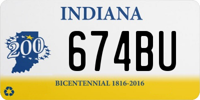 IN license plate 674BU