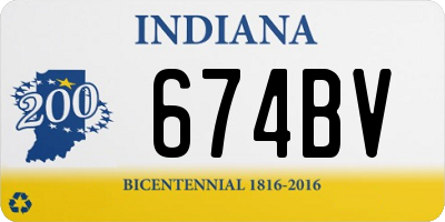 IN license plate 674BV