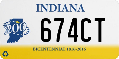 IN license plate 674CT