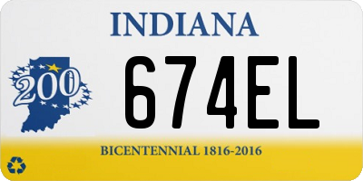 IN license plate 674EL