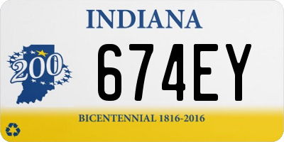 IN license plate 674EY