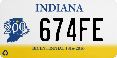 IN license plate 674FE