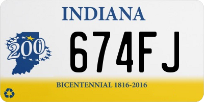 IN license plate 674FJ