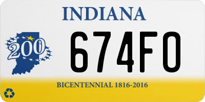 IN license plate 674FO