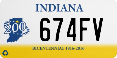 IN license plate 674FV