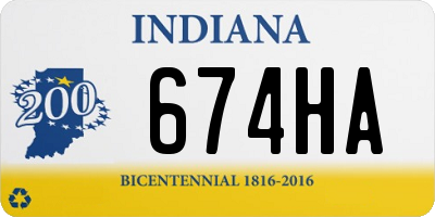 IN license plate 674HA