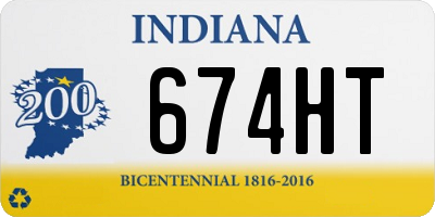 IN license plate 674HT