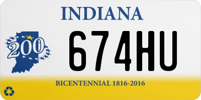 IN license plate 674HU