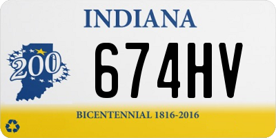 IN license plate 674HV