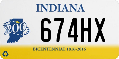 IN license plate 674HX