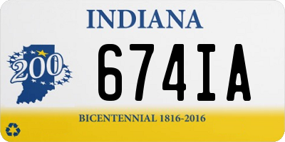 IN license plate 674IA