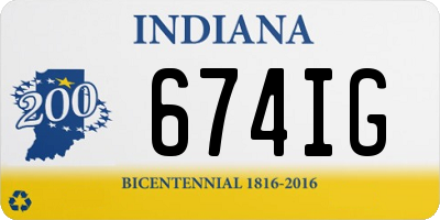 IN license plate 674IG