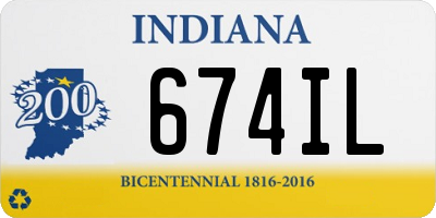 IN license plate 674IL