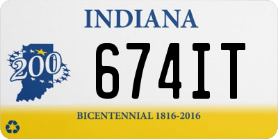 IN license plate 674IT