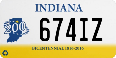 IN license plate 674IZ