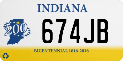 IN license plate 674JB