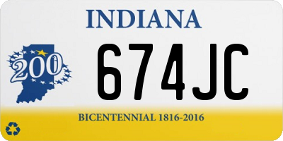 IN license plate 674JC