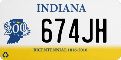 IN license plate 674JH