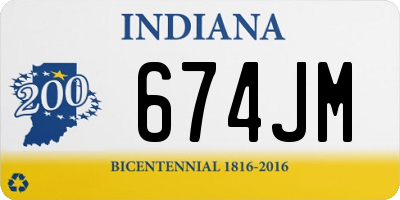 IN license plate 674JM