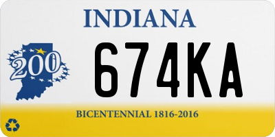 IN license plate 674KA