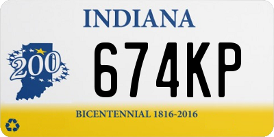 IN license plate 674KP