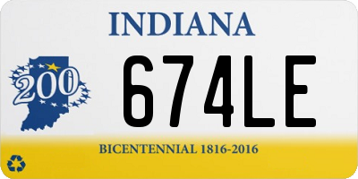 IN license plate 674LE