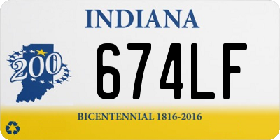 IN license plate 674LF