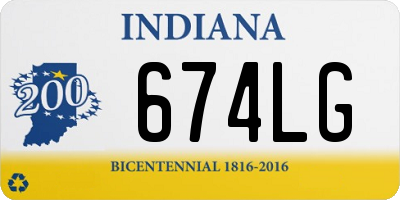 IN license plate 674LG