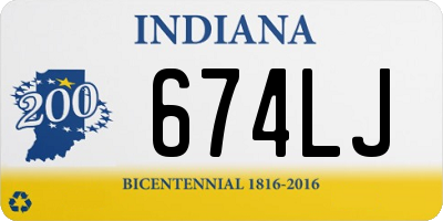 IN license plate 674LJ