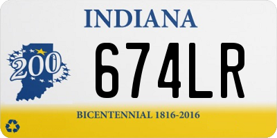 IN license plate 674LR